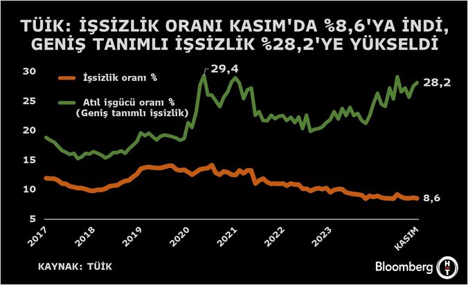 2024 Kasım Ayı İş Gücü İstatistikleri